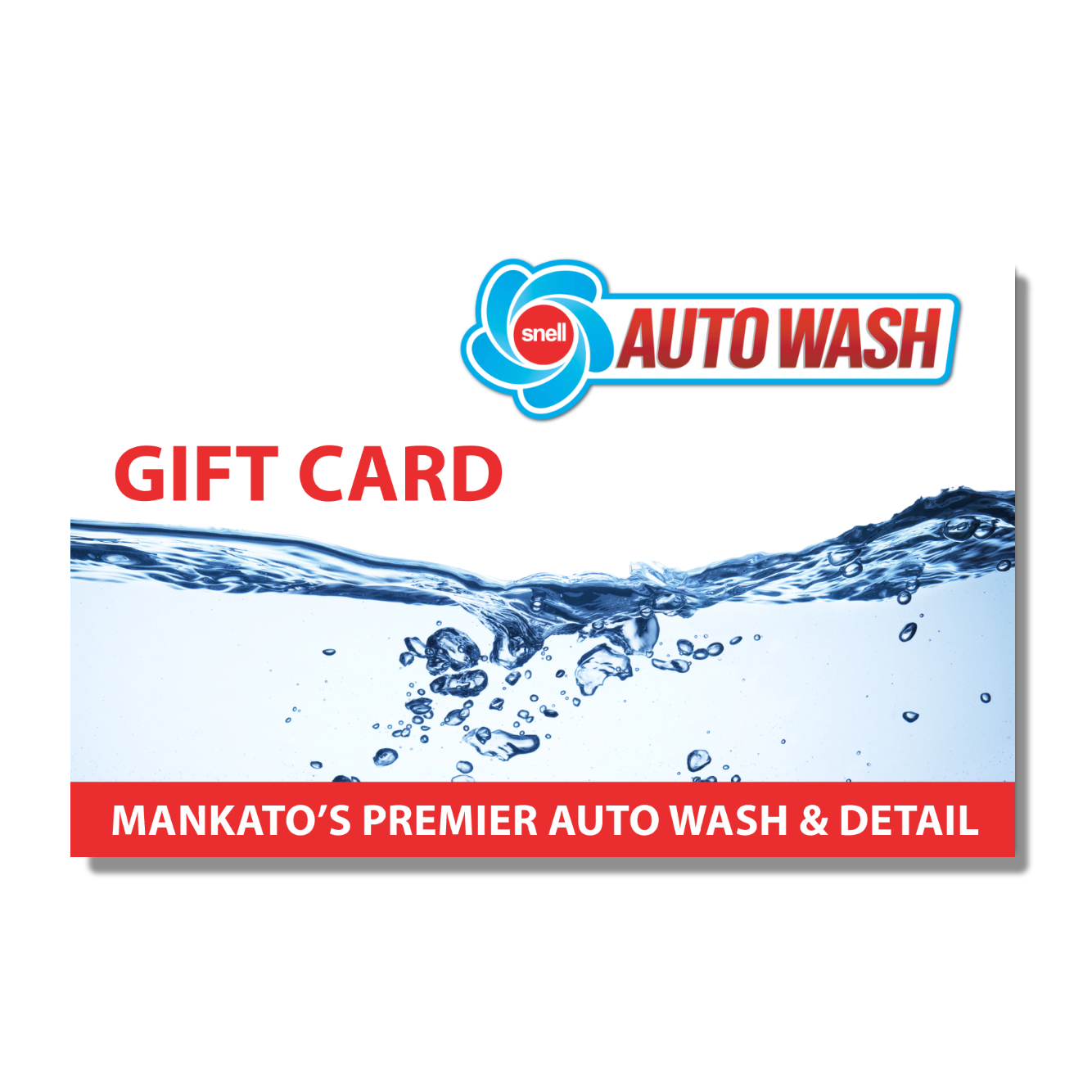 Snell Auto Wash Gift Card $25